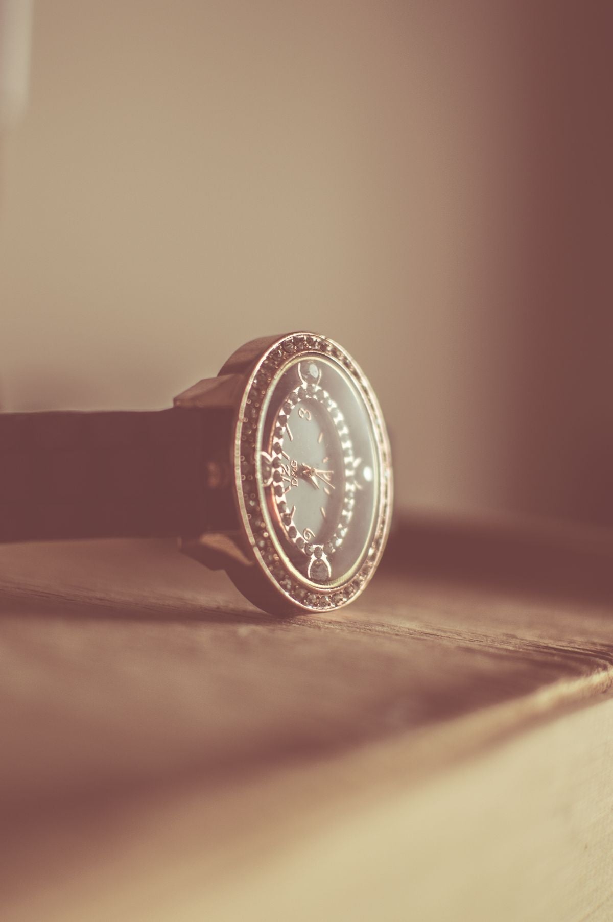 Vintage Square Watch - Brown Leather